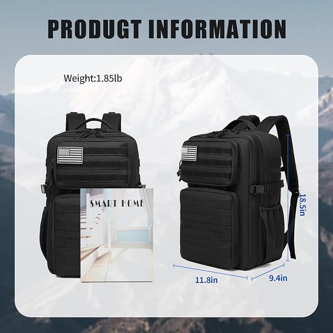 Wotony Military Tactical Backpack - Image 6