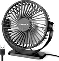 TriPole Small Desk Fan USB Powered Portable Fan 3 Speeds Strong Airflow Mini by TriPole
