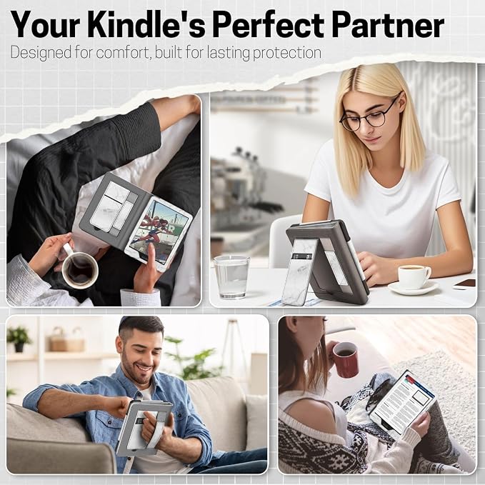 TNP Stand Case with Strap for Kindle Paperwhite 12th Gen 2024 / Kindle - Image 9