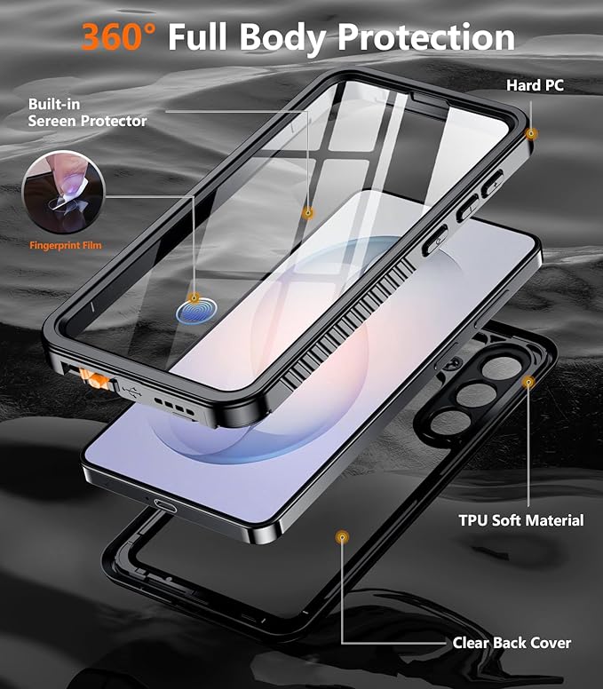 Temdan Designed for Samsung Galaxy S26 Plus Case Waterproof, Built-in Lens & - Image 4