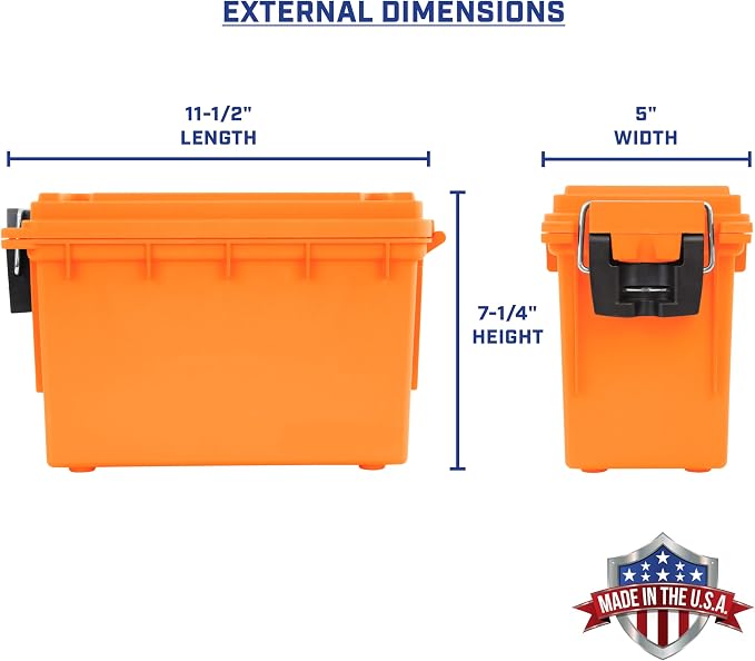 Sheffield 12630 Ammo Storage Box, Stackable .30 Cal Field Boxes, Water and Dust - Image 2