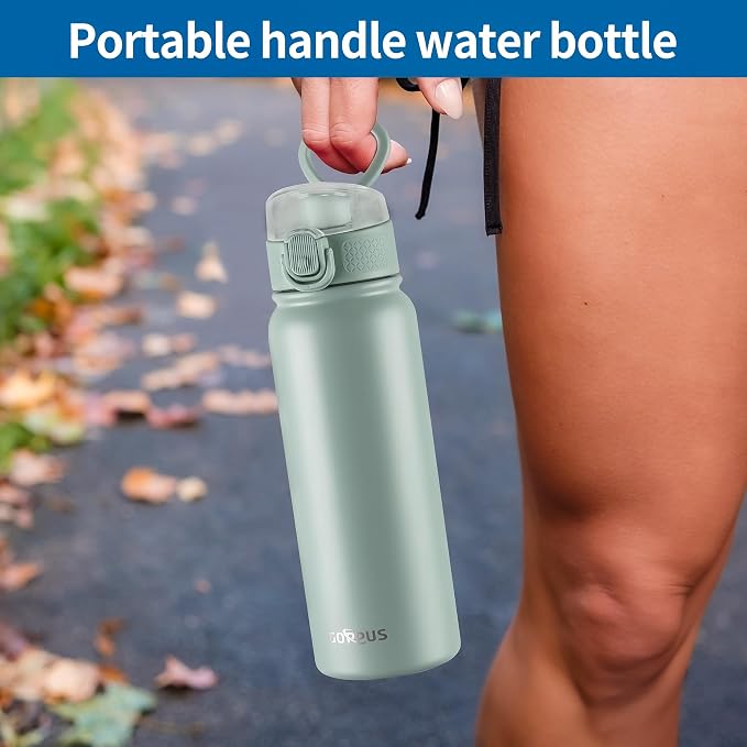GOPPUS Insulated Water Bottle 20oz Stainless Steel BPA-Free Sports Bottle Ideal - Image 2