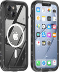 Design for iPhone 14 Plus Case Waterproof, Full Body Underwater Dustproof by Dewfoam