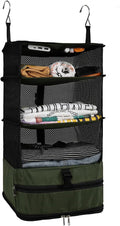Surblue Hanging Closet Storage Bag Collapsible 3-Shelf Washable Oxford Fabric by SURBLUE