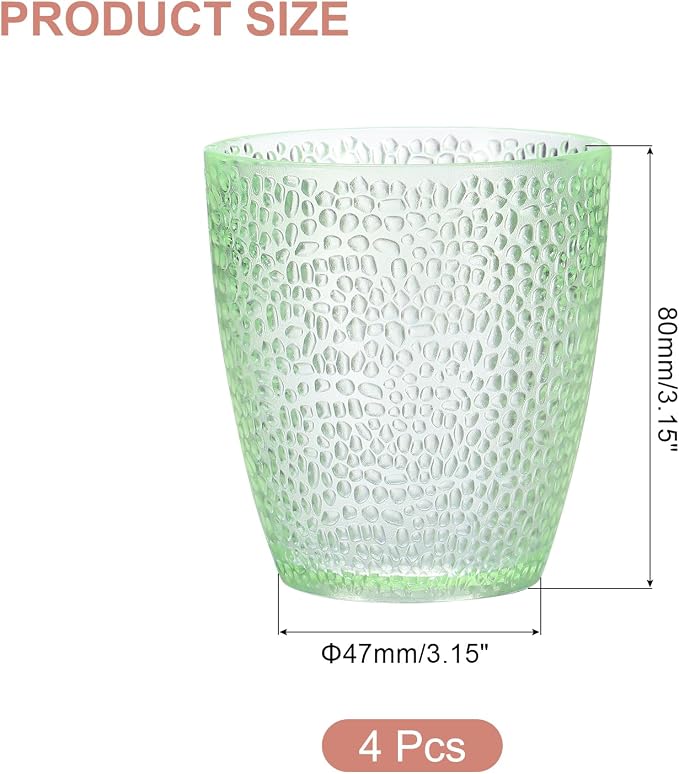 uxcell 7oz Acrylic Drinking Glasses - Image 2