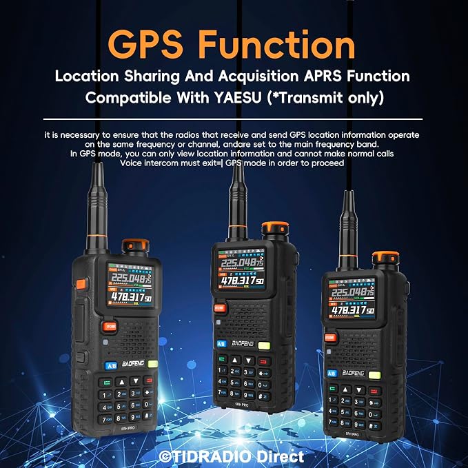 BAOFENG Radio Ham Radio Handheld 5RH PRO GPS APRS 10W Walkie Talkies Long Range - Image 3