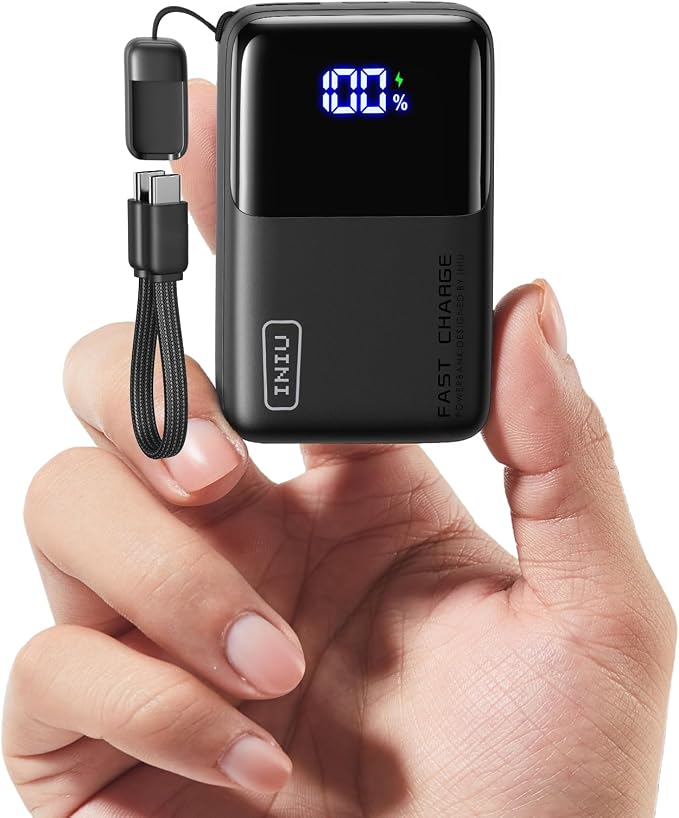 INIU Mini Portable Charger, Small 45W PD Power Bank, 10000mAh USB C in&Out Fast by INIU
