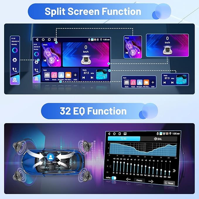 Inefala 4+64G Radio for Jeep Compass Patriot 2007 2008 2009 Android 15 CarPlay - Image 6