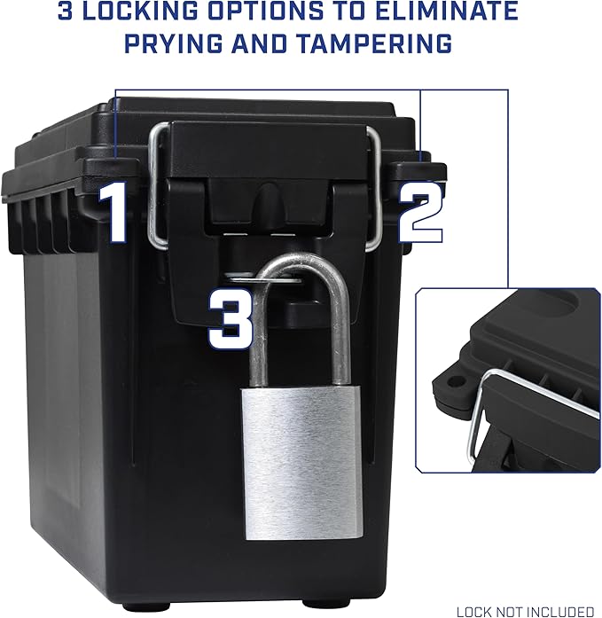 Sheffield 12772 4-Pack Ammo Storage Box, Stackable .30 Cal Field Boxes - Image 5