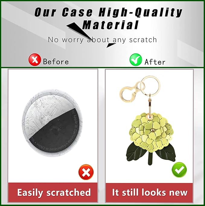 BORKUANA Leather Keychain Holder Case Compatible - Image 3