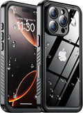 SPIDERCASE for iPhone 16 Pro Max Case Waterproof, Built-in Screen & Camera by SPIDERCASE