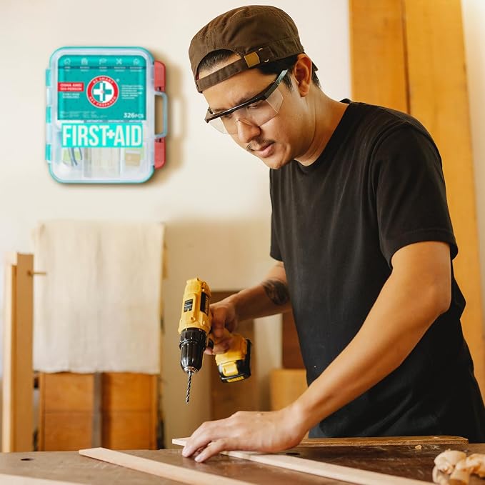 Be Smart Get Prepared First Aid Kit, 326 Piece, Exceeds OSHA and ANSI - Image 7
