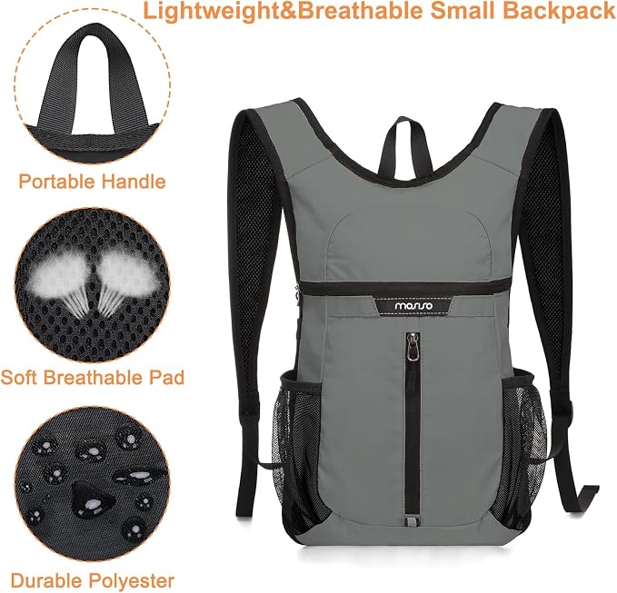 MOSISO Lightweight Hiking Daypack Small Packable Travel Hiking Backpack - Image 4