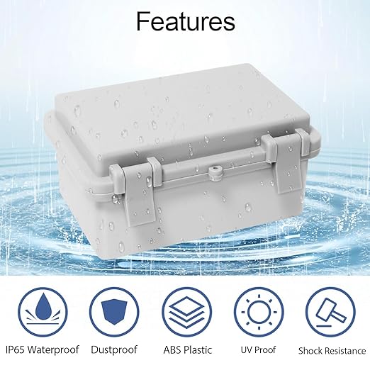 Junction Box, ABS Plastic IP65 Waterproof Dustproof Universal Electrical - Image 4