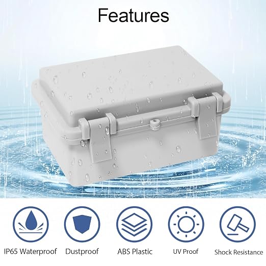 Junction Box, ABS Plastic, IP65 Waterproof Dustproof Universal Electrical - Image 3