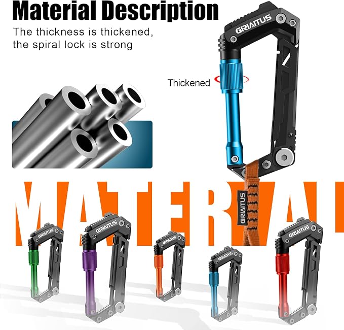 Carabiner Multitool with Pocket Knives, EDC Carabiners, Serrated Knife - Image 8