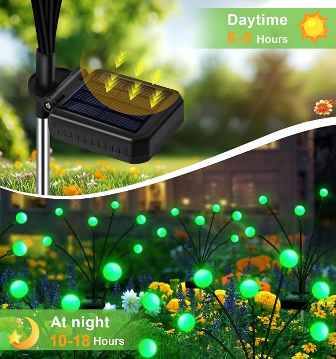 ZFNN Solar Firefly Light, Christmas Lights - Image 3