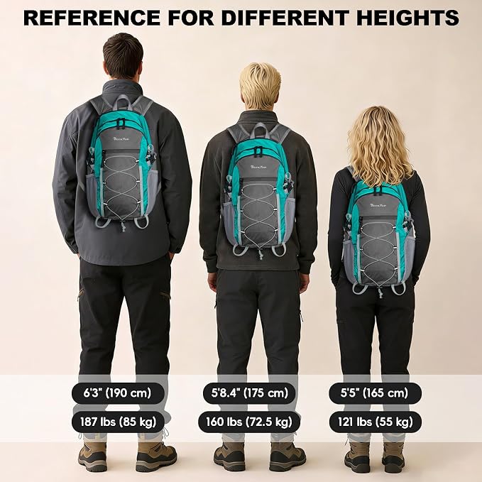 Seektop 20L Foldable Waterproof Hiking Backpack, Ultralight Small Lightweight - Image 9