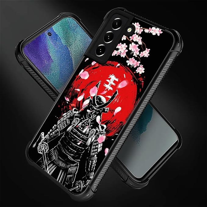 for Samsung Galaxy S21 FE Case, Sakura Japanese Samurai Pattern Graphic Design - Image 5