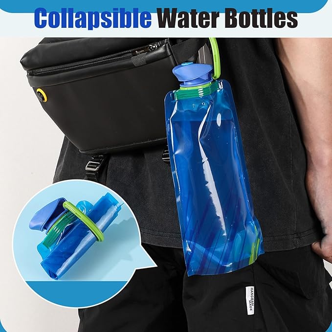 6 Pack Collapsible Water Bottles - Image 5