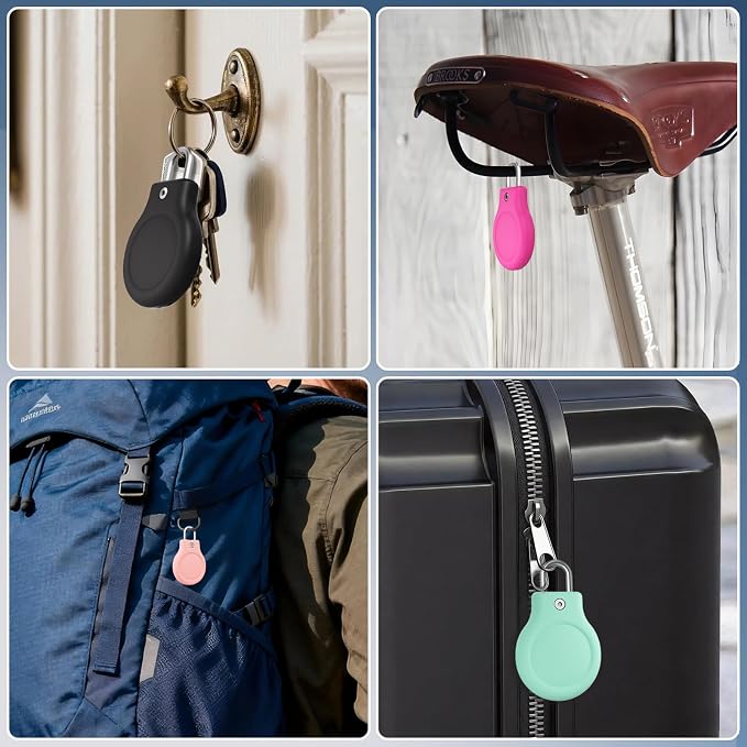 for AirTag Holder with 304 U-Shaped Lock, 4 Pack IPX8 Waterproof PC Hard Case - Image 7