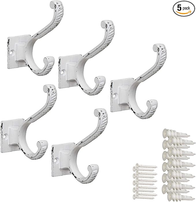 Claimed Corner Iron Scroll Coat Hooks by ClaimedCorner