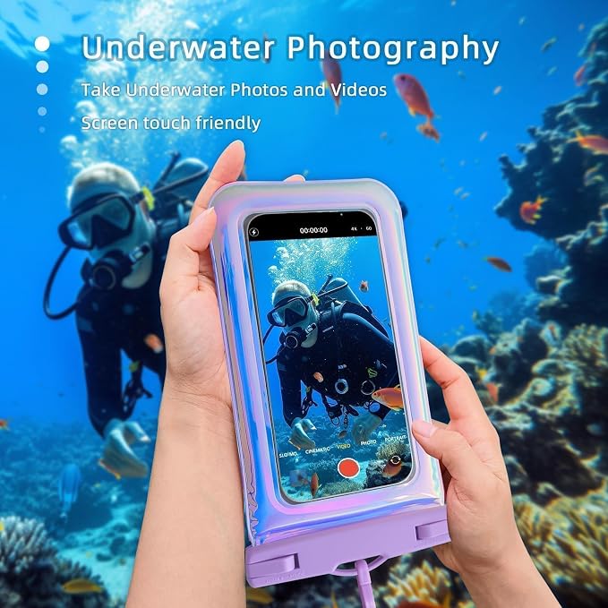 2 Pack Foweroty Floatable Waterproof Phone Pouch Case - Image 4