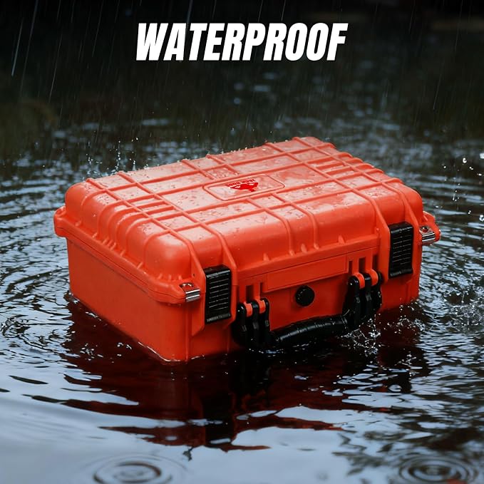 Jack Boss 16x 12.8x 6.8 Inch Hard Case, Portable Weather Waterproof Protective - Image 4