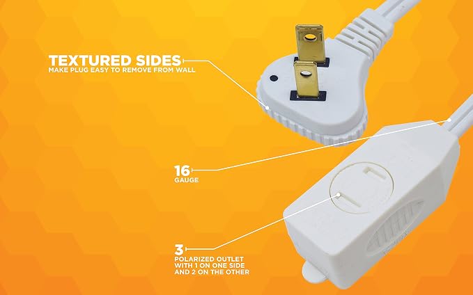 Woods SlimLine Extension Cord - Image 5