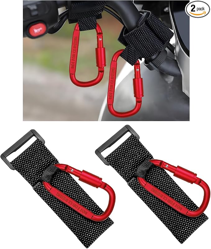 KVAEY 2 Pack Multipurpose Hook for Hanging Helmet, Durable Carabiners, Roll Bar by Unknown