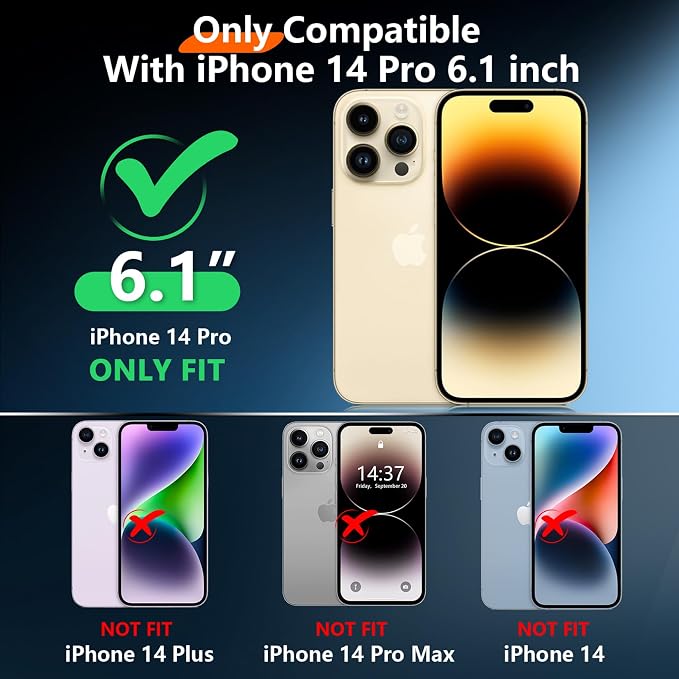 2024 New for iPhone 14 Pro Case Waterproof, Phone Case for iPhone 14 Pro 6.1" - Image 2