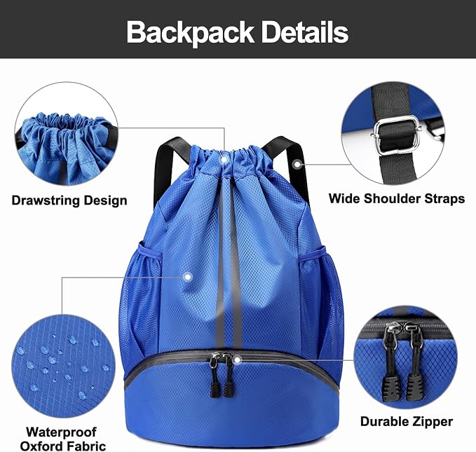 Hoedia Sports Drawstring Backpack - Image 5