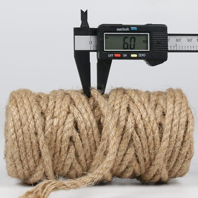 PerkHomy Jute Twine String 6mm Natural Thin Ribbon - Image 3