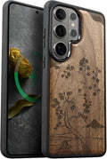 Carveit Magnetic Wooden Case for Samsung Galaxy S26 Ultra Case 2026, TPU by Carveit