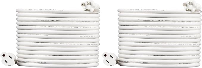 Amazon Basics Indoor Extension Cord, 3 Prong Outlet Extender Power Cord by AmazonBasics