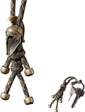 Paracord Keychain with Retro Brass Helmet Bead by KANGDAWEI