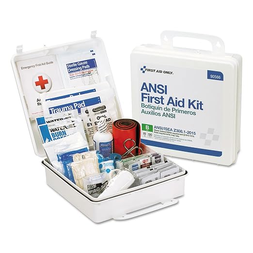 First Aid Only 90566 ANSI B 2015 and OSHA Compliant First Aid Kit, 50-Person by FirstAidOnly