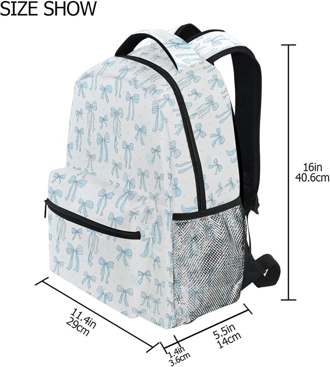 Wamika Coastal Anchor Kids Backpack Nautical Theme Starfish Shell School - Image 2