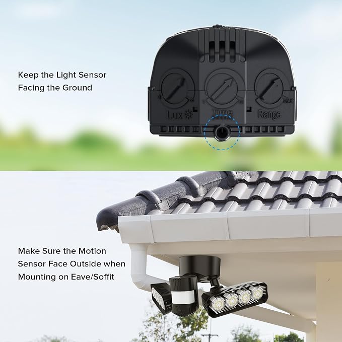 SANSI 7000LM Brightness Motion Sensor Outdoor Lights, 54W 5000K IP65 Waterproof - Image 6