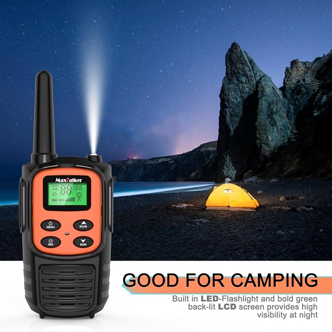 MaxTalker Walkie Talkies for Adults, Rechargeable Walkie Talkies Long Range - Image 6