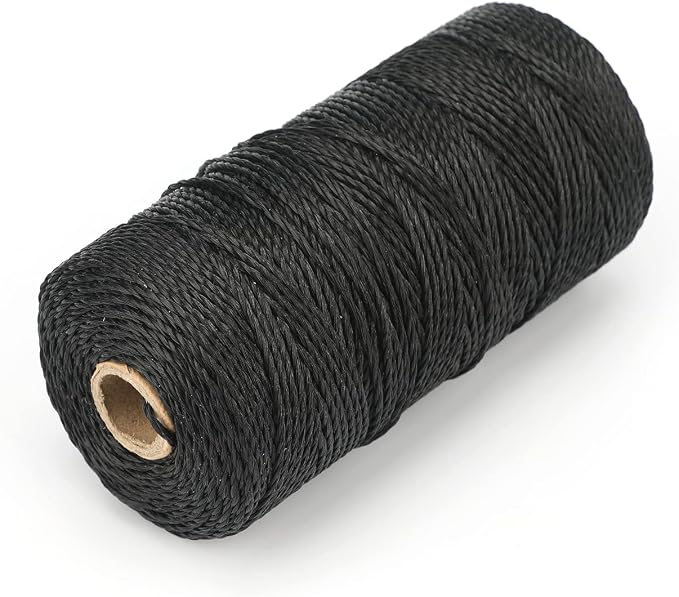 KINGLAKE 426 Feet Nylon Twine #36 Black Nylon String 2mm - Image 5