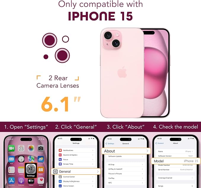 TIESZEN for iPhone 15 Case, Compatible - Image 8