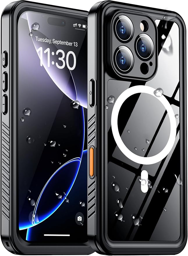 Temdan Compatible with iPhone 16 Pro Case Waterproof, Compatible with MagSafe by Temdan