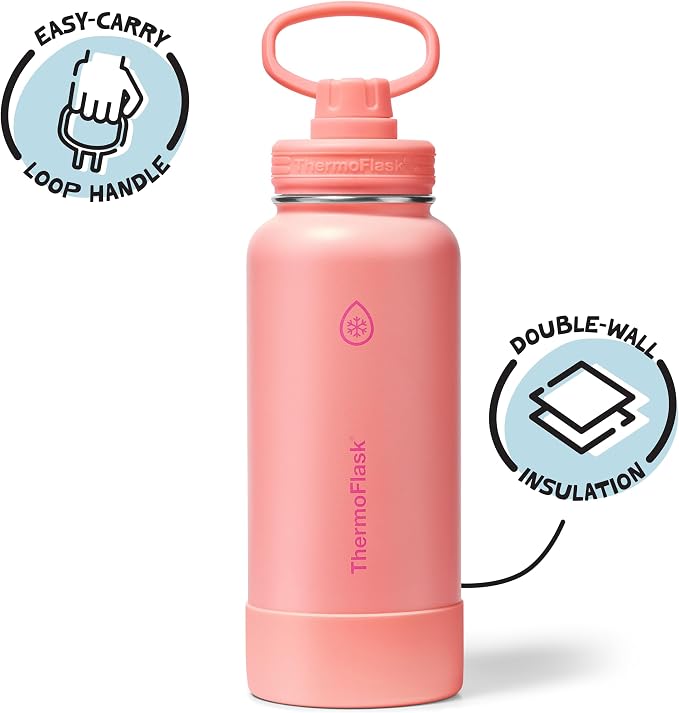 ThermoFlask 32 oz Double Wall Vacuum Insulated Stainless Steel Water Bottle - Image 2