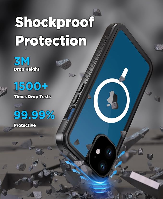 Beeasy for iPhone 12 Waterproof Case Compatible - Image 5
