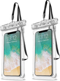 ProCase 2 Pack Waterproof Phone Pouch, Underwater Phone Case Up to 7", Dry Bag by ProCase