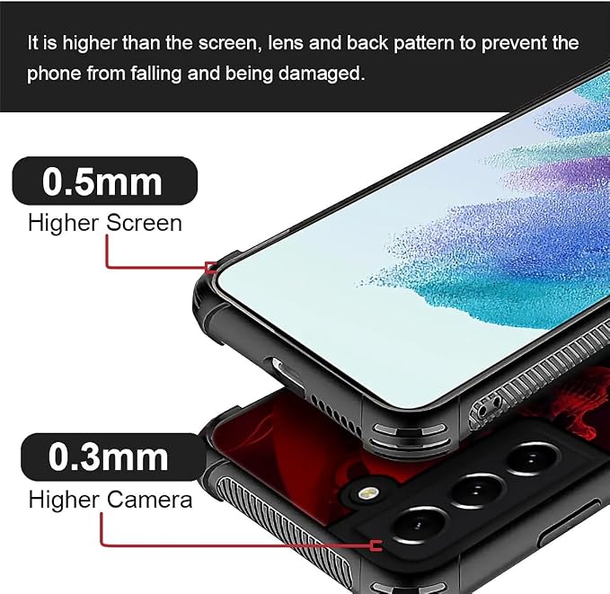 for Samsung Galaxy S22 Plus Case, Gestures Funny Skull Pattern Graphic Design - Image 3