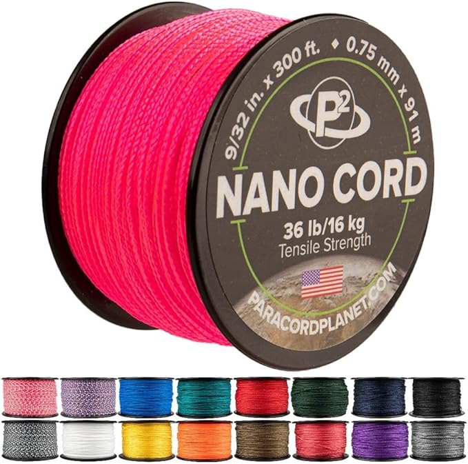 Paracord Planet Nano Cord –Lightweight Nylon Nano Paracord – Great by ParacordPlanet