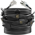 50FT Outdoor Extension Cord, 12 Gauge SJTW 5-15R Cable Male Plug to Female by oviitech