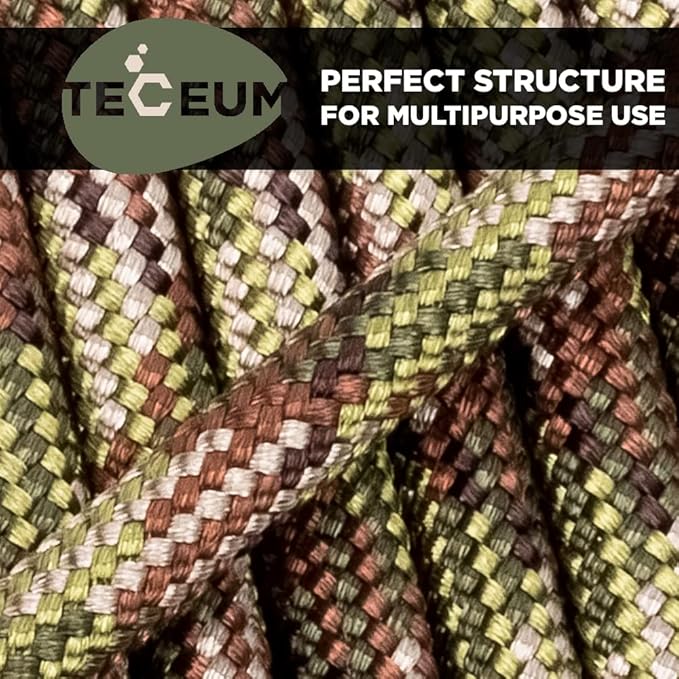 TECEUM 5/32" Paracord Rope 1000 – 1000ft / 200ft / 100ft / 50ft – Tactical - Image 5
